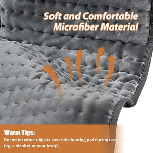 <strong>Electric</strong> <strong>Heating</strong> <strong>Pad</strong> 6 Heat Settings Auto Shut Lightweight Overheat Protection for Back/Neck/Knee/Arms/Legs/Shoulder - Product Image 3