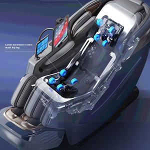 Fábrica al por mayor de alta calidad barato 4D cuerpo completo gravedad cero uso en el hogar silla de masaje de doble movimiento con masaje de pies - Product Image 2