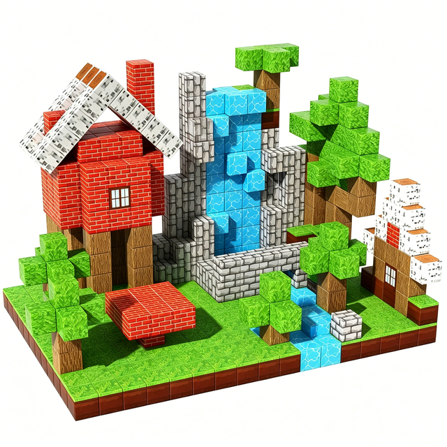 New Design 3D Magnetic Sensory Cube Building Blocks STEM Montessori ABS Plastic >14 Years Boys Girls Sets ASTM Certified 2cm