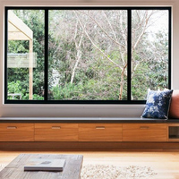 Ventanas de Techo Arqueadas Nuevas de D-TOP SHENZHEN 2023 para Balcón, Diseño de Ventana de Vidrio para el Hogar, Ventana Corredera de Vidrio para Balcón de Aluminio