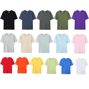 Camiseta de <span class=keywords><strong>Mujer</strong></span> Premium Moderna con <span class=keywords><strong>Manga</strong></span> Corta, 180GSM, Algodón, Color Liso, Suave, Transpirable, Informal, Básica, de Verano - Product Image 2