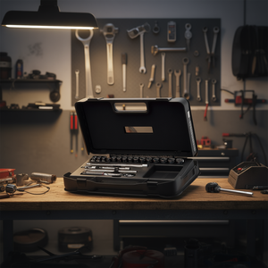 Juego de llaves de vaso 606 3/8 Eb con trinquete y extensiones para reparación automotriz - Product Image 3