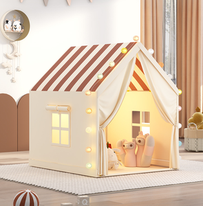 Tente <span class=keywords><strong>de</strong></span> <span class=keywords><strong>couchage</strong></span> pop-up d'intérieur en gros pour bébés et enfants, pliable, lavable, durable, en toile <span class=keywords><strong>de</strong></span> coton douce, <span class=keywords><strong>tipi</strong></span> - Product Image 3