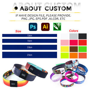 Bracelet promotionnel IDEA GIFT avec logo, bracelet RFID personnalisé imperméable, bracelet sport en polyester, bracelet NFC pour événements et expositions - Product Image 2