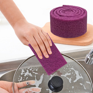 Paño de cocina con textura de diamante para lavar platos y ollas, borrador mágico, estropajo industrial, paño de nailon cepillado para pulir. - Product Image 1