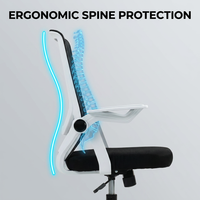 Chaise de bureau pivotante ergonomique avec support lombaire et réglage de hauteur, idéale pour le gaming et l'ordinateur – Meilleure vente en usine