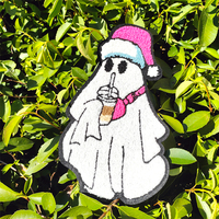 Patchs brodés en chenille personnalisés en gros, à thermocoller, mignons, sur le thème de Noël, pour vêtements