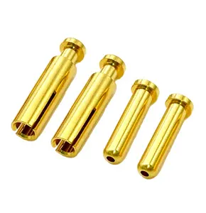 pcb board welding terminal pins male and female copper pin with gold plated