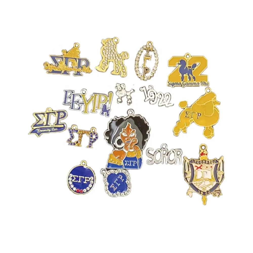 Nhiều loại Hy Lạp sorority Sigma Gamma rho thư Charm Vòng đeo tay vòng cổ quyến rũ đối với phụ nữ đồ trang sức