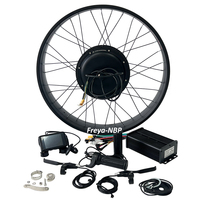 Kit Konversi Sepeda Listrik Fat Tire 20/26x4.0 48-72V2000W Motor Hub 45A Dual Hall Sine Wave Controller UKC1+ Display