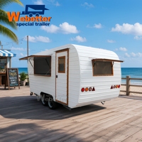 Camion de restauration mobile Webetter pour événements, entièrement équipé, avec cuisine pour gaufres, crêpes, hamburgers, café, idéal pour les parcs, les plages et les bars en plein air.