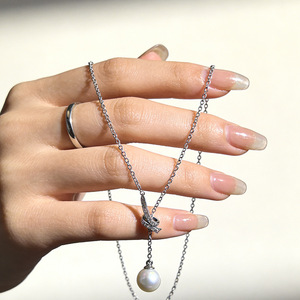 Collar de Plata 925 Mujer Cadena Fina Ajustable 16-20 Pulgadas Libre de Níquel <b>Regalo</b> Cumpleaños - Product Image 1