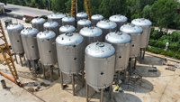 Fermenteur conique Tonsen 15000L 15T, cuve de fermentation pour brasserie artisanale, fermenteur industriel à vendre