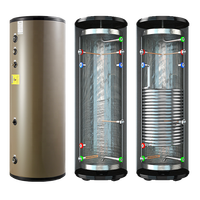 Vente chaude 200L 250L chauffe-eau en acier inoxydable Source d'air réservoir de stockage d'eau chaude pour pompe à tas