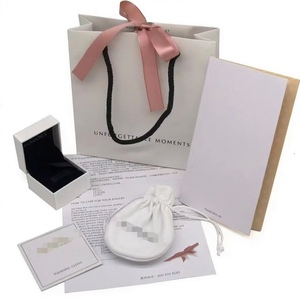 Caja de Regalo de Joyería Personalizada, Bolsa de Terciopelo con Cordón, Bolsa de Regalo con Cinta para Collar, Pendientes y Anillo - Product Image 1