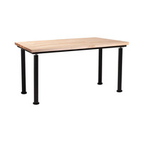 Table de laboratoire double face pour mobilier scolaire