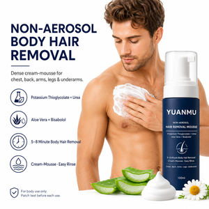 Spray dépilatoire pour hommes, sans rasage, indolore, pour poitrine, dos, jambes, bras, aisselles, crème dépilatoire rapide pour le corps - Product Image 2