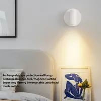 Projecteurs Muraux Rotatifs Sans Fil Rechargeable Magnétique Sans Fil Télécommande Veilleuse Led Applique Murale pour Chevet