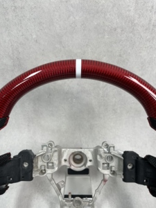 Volante de Fibra de Carbono para Subaru WRX STI 2015 2016 2017 2018 <span class=keywords><strong>2019</strong></span> 2020, Volante de Cuero Personalizado con LED - Product Image 5