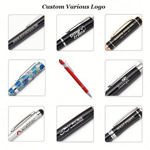 Stylo publicitaire personnalisé en plastique avec impression tactile, 0,5 mm, cadeau promotionnel, encre noire, options multicolores - Product Image 4