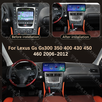 Écran d'autoradio 12,3 pouces pour Lexus GS Series 2006-2012 avec GPS intégré, TV de tableau de bord et navigation Android pour lecteur multimédia (vente en gros)