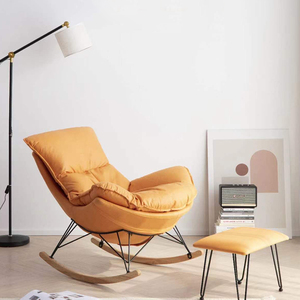 Sillón Mecedora Moderno de Lujo con Patas de Madera para Sala de Estar, Oficina en Casa, Villa, Escuela, Gimnasio, Almacén, Oficina en Casa Longxia, Silla de Descanso - Product Image 3