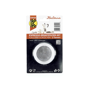 Ensemble de filtres de rechange Kruger Espresso, 3 tasses, 1 filtre, 3 joints pour machine à expresso - Product Image 3