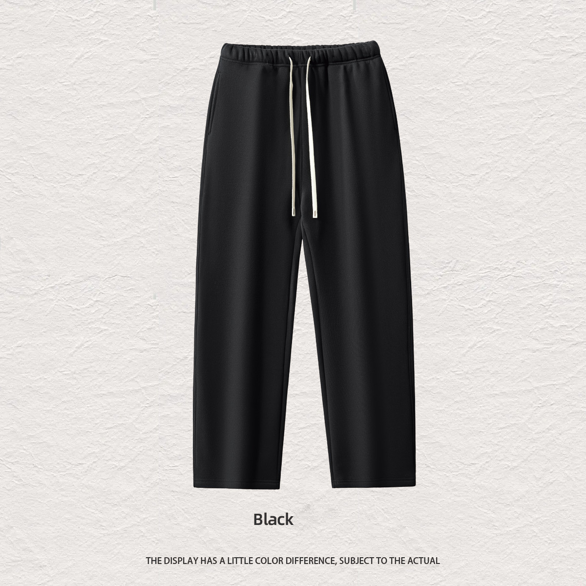 Pantalón recto negro