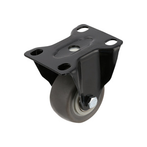 2 Inch Gold Diamond TPR Flat Bottom Fixed <b>Caster</b> <b>Wheel</b> With Bolt Hole Type Installation For Industrial Medical Furniture - Product Image 4