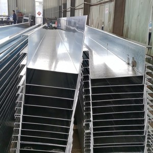 Grondaia <span class=keywords><strong>in</strong></span> acciaio zincato a caldo con canale di bloccaggio per sistema di drenaggio per serre agricole multistruttura - Product Image 4