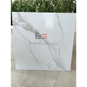 Porcelana Ouro Branco Mármore Cerâmica Banheiro Telhas Fabricação Porcelanato Carreaux De Sol 60x60 Parede E Pavimento Telha