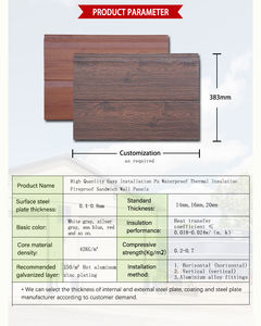 Panneaux sandwich en <span class=keywords><strong>polyuréthane</strong></span> PU, structurels pour les murs intérieurs et extérieurs, panneau sandwich PU - Product Image 4