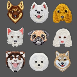 Patchs pour chien à bord de marque à coupe manuelle patchs pour bouledogue à broder au fer pour accessoires de vêtements de bricolage - Product Image 5