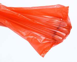 Customized Large Thick Red PVC Disposable Fruit/<b>Vegetable</b> Beverage/Garbage Shopping Tote <b>Bag</b> Convenient Food Packaging - Product Image 1