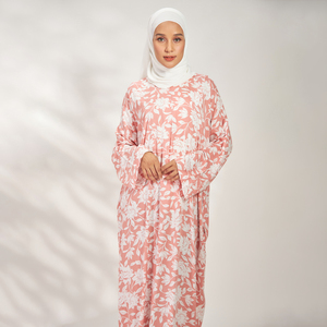 2024 vente chaude musulman imprimé rayonne prière Rode ajouter 2 poches femmes une pièce caftan - Product Image 1