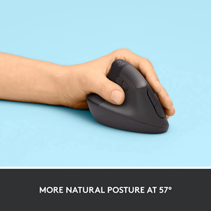 เมาส์ Logitech Lift สำหรับมือซ้าย รูปทรงตามหลักสรีรศาสตร์ แบบไร้สาย รองรับหลายอุปกรณ์ พร้อมตัวรับสัญญาณ Logi Bolt สำหรับสำนักงาน - Product Image 5