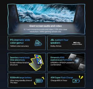 <span class=keywords><strong>Pour</strong></span> Lenovo Xiaoxin Pad Pro 12.7 2025 MTK Dimensity8300 LPDDR5x 128GB/256GB <span class=keywords><strong>JBL</strong></span> haut-parleurs 10200mAh 45W charge GPS tablette <span class=keywords><strong>PC</strong></span> - Product Image 3