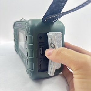 Radio de Emergencia Portátil de 10000mAh con Banco de Energía, Bandas AM/<span class=keywords><strong>FM</strong></span>/WB, Carga Solar y Manual, Linterna LED y Altavoz Integrado - Product Image 5