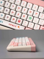 Keycaps PBT personnalisables style pixel, thème anime rose XDA, sublimation thermique