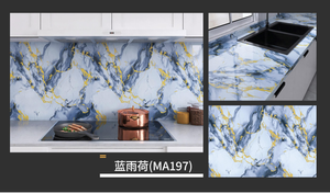 Carreaux muraux en marbre autocollants, papier peint imperméable en rouleau, à peler et coller pour crédence de <span class=keywords><strong>cuisine</strong></span> et mur de salle de bain - Product Image 2