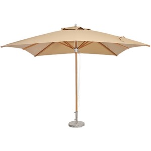 Sombrilla cuadrada de lujo de gama alta, sombrilla de poste de madera de diseño moderno al aire libre para cafetería, patio, <span class=keywords><strong>Centro</strong></span> de jardín - Product Image 4