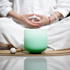 Bols chantants en cristal de quartz dégradé <span class=keywords><strong>Aria</strong></span> de 7 pouces de Jinfang pour la guérison sonore, le bain et la méditation - Product Image 3