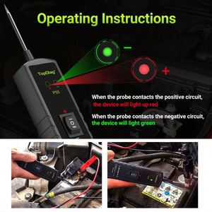 Topdiag P55 Battery Tester 12-24V Universal Fitment Circuit Diagnostic <b>Tool</b> for Automobile Electronic Systems - Product Image 4