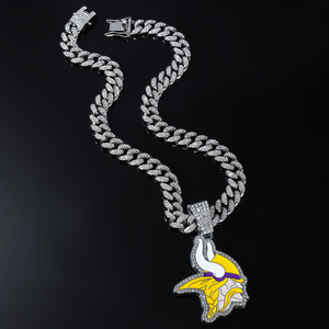 Hot Selling Personalized Hiphop <b>Style</b> <b>Head</b> Pendant Geometric Necklace Unique Design Alloy Men's Necklaces Wholesale Jewelry - Product Image 2