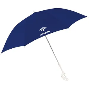 工厂定制标志野营户外防紫外线防雨沙滩椅太阳伞遮阳伞带夹椅