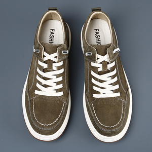 Baskets basses en cuir véritable de haute qualité, personnalisées pour la vente en gros, avec impression personnalisée, style vieilli, pour hommes, chaussures de marche - Product Image 5