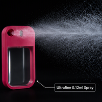 Flacon pulvérisateur portable de 40 ml en PETG avec grande ouverture, atomiseur fin rechargeable pour désinfectant et parfum de voyage