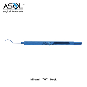 Manipulador de Lentes Oftálmicas <span class=keywords><strong>Minami</strong></span> M Hook, Instrumento para Párpados Dobles - Product Image 2