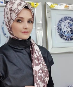 MOTIVE FORCE 2023 Vente en gros Nouveaux foulards islamiques en mousseline de soie à imprimé feuilles de Malaisie, Turquie, Dubaï, Hijab musulman pour femme Hijab musulman Musl - Product Image 4