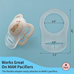 Anneau adaptateur pour sucette en silicone pour bébé CUTEN <span class=keywords><strong>MAM</strong></span> avec logo personnalisable et service de découpe pour nourrissons - Product Image 2